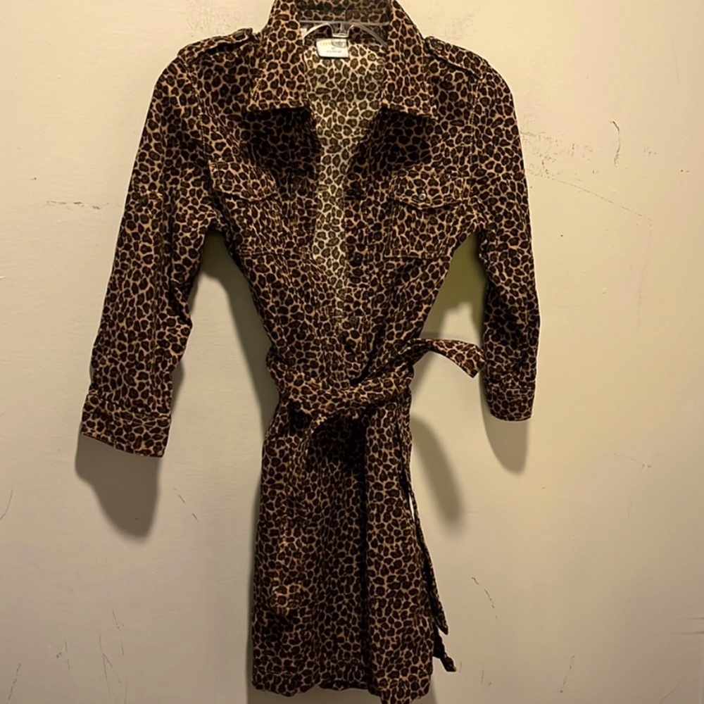crewcuts 💛🖤 dress 3t animal print corduroy shirt dress